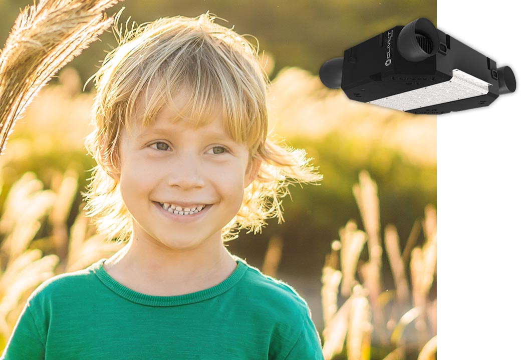 Air quality according to Clivet Controlled mechanical Ventilation